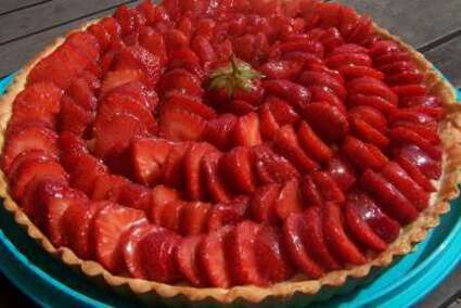 Tarte à la fraise crème pâtissière Tarte à la fraise crème pâtissière